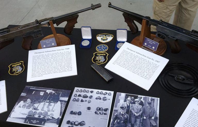 Tommy Guns Side by Side